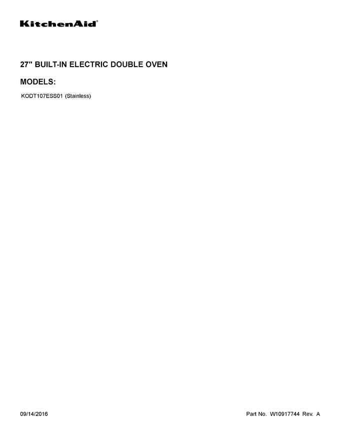 Diagram for KODT107ESS01