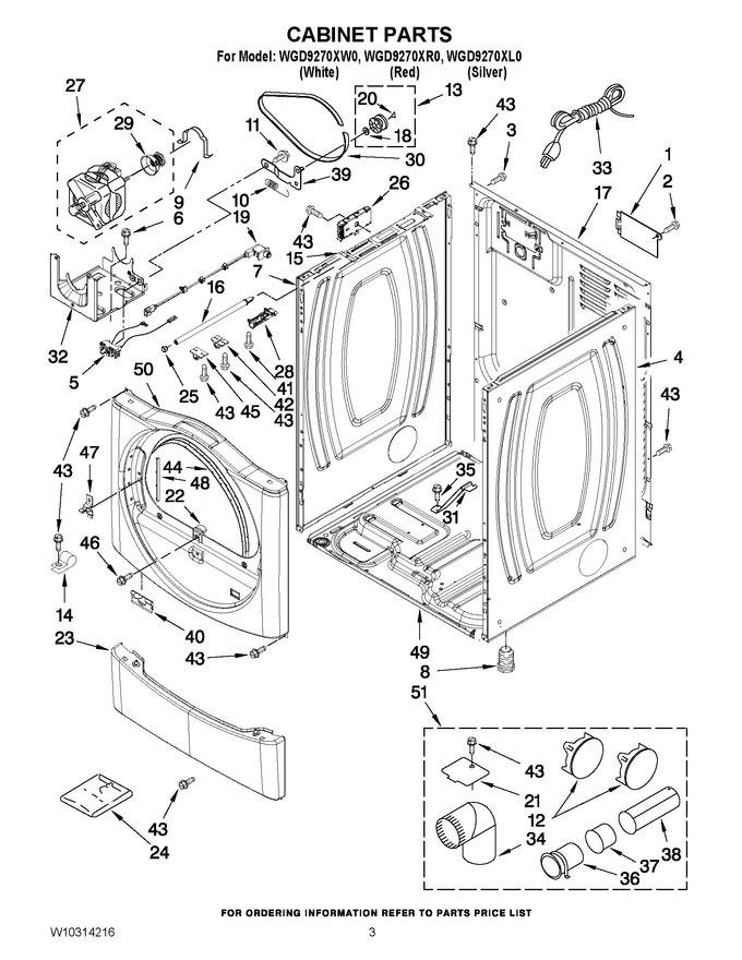 Diagram for WGD9270XW0