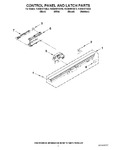 Diagram for 02 - Control Panel And Latch Parts