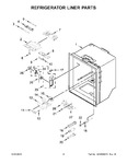 Diagram for 03 - Refrigerator Liner Parts