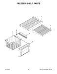 Diagram for 09 - Freezer Shelf Parts