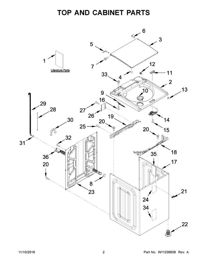 Diagram for WTW8000DW2