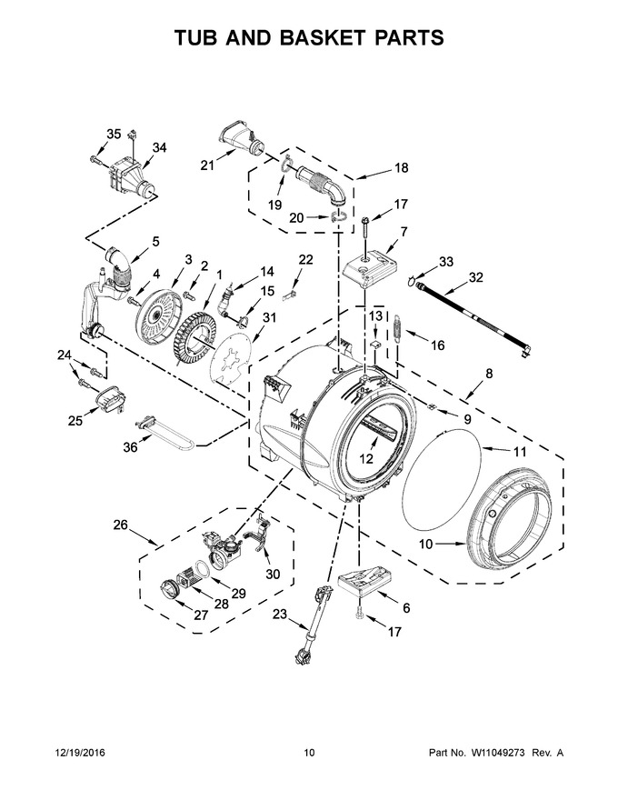 Diagram for WFW8540FW1