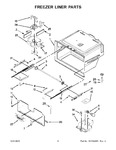 Diagram for 04 - Freezer Liner Parts