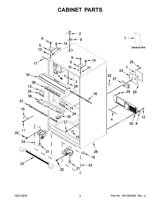 Diagram for WRX735SDHB00