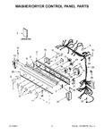 Diagram for 02 - Washer/dryer Control Panel Parts