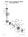 Diagram for 09 - Brake, Clutch, Gearcase, Motor And Pump Parts