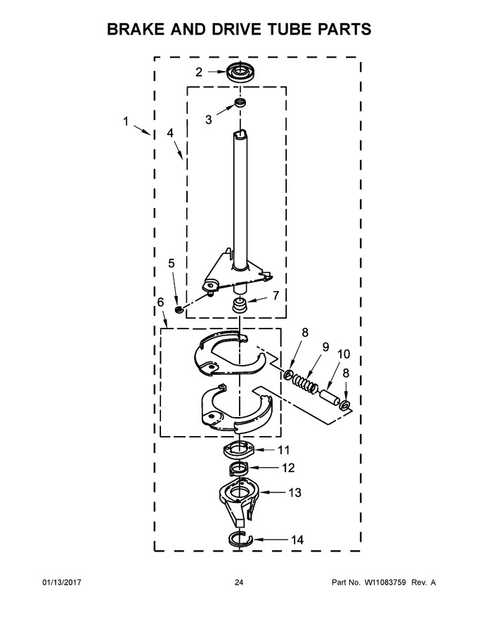 Diagram for WGT4027EW1