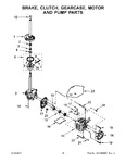 Diagram for 09 - Brake, Clutch, Gearcase, Motor And Pump Parts