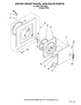 Diagram for 02 - Dryer Front Panel And Door Parts