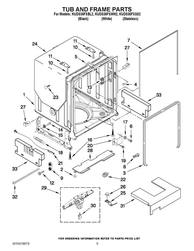 Diagram for KUDS35FXSS2