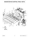 Diagram for 02 - Washer/dryer Control Panel Parts