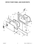 Diagram for 03 - Dryer Front Panel And Door Parts