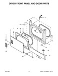 Diagram for 03 - Dryer Front Panel And Door Parts