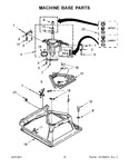 Diagram for 10 - Machine Base Parts