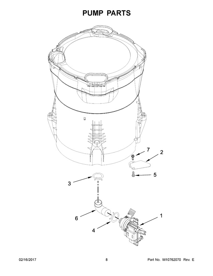 Diagram for WTW7300DW0