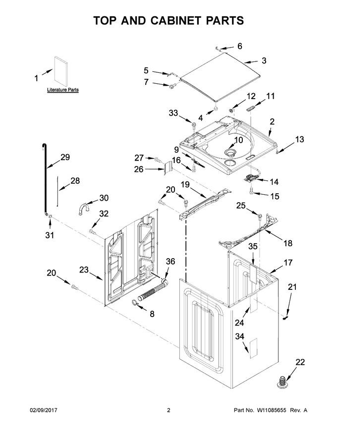 Diagram for WTW8500DW3