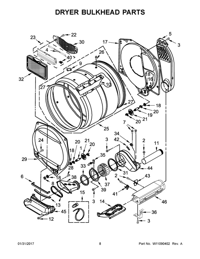 Diagram for YWET4027EW1