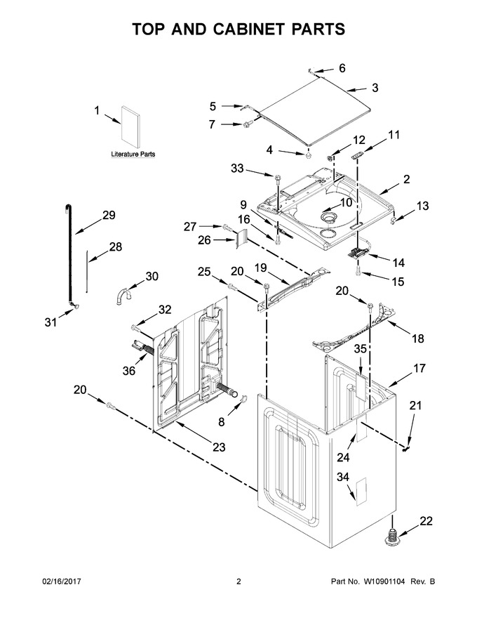 Diagram for WTW7300DW1