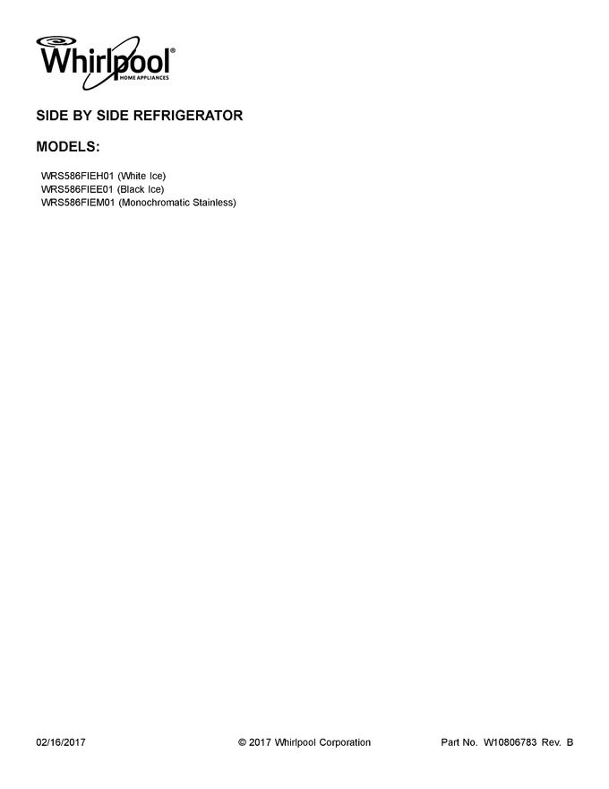 Diagram for WRS586FIEH01