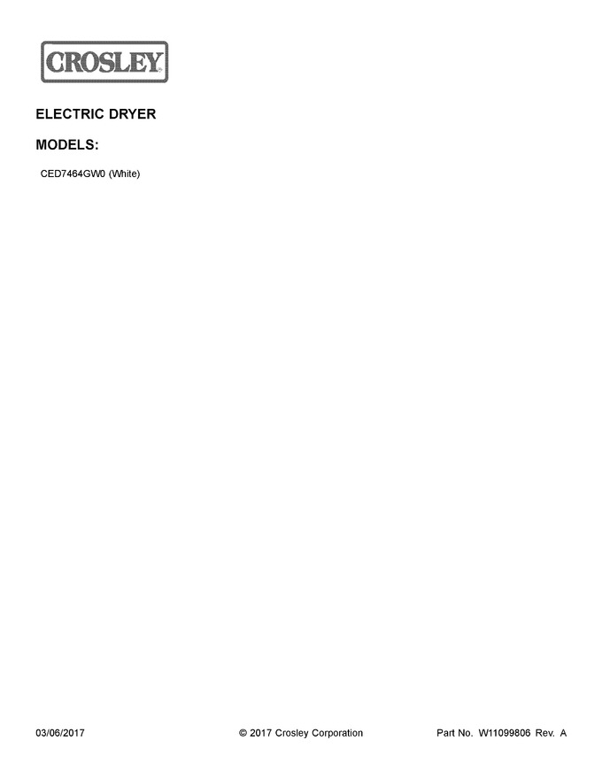 Diagram for CED7464GW0