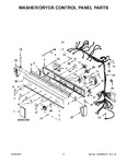 Diagram for 02 - Washer/dryer Control Panel Parts