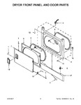 Diagram for 03 - Dryer Front Panel And Door Parts