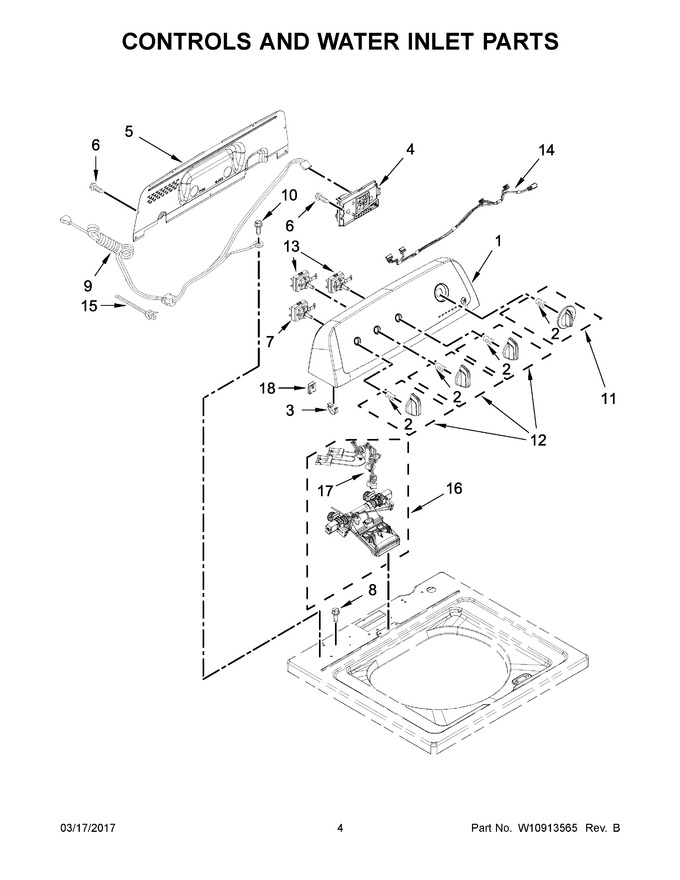 Diagram for WTW4616FW1