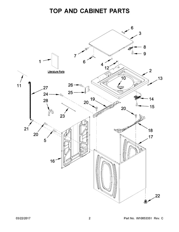 Diagram for WTW4810EW1