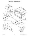 Diagram for 04 - Freezer Liner Parts