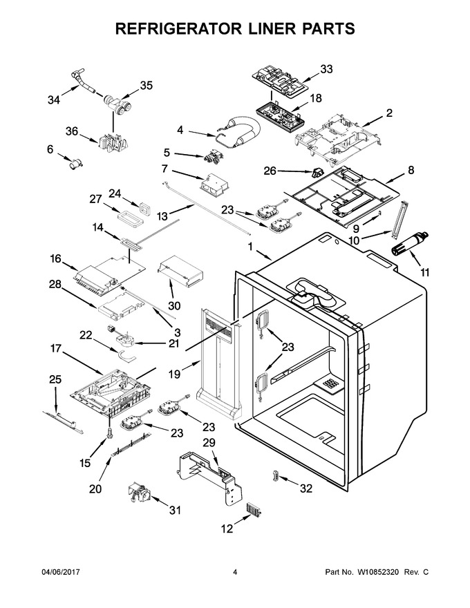 Diagram for WRF736SDAW14