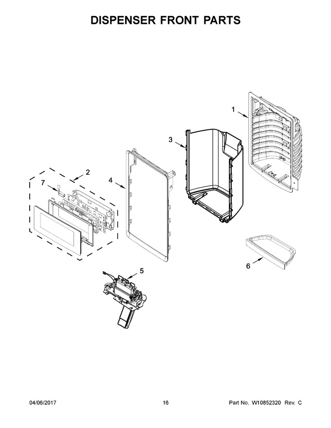 Diagram for WRF736SDAW14