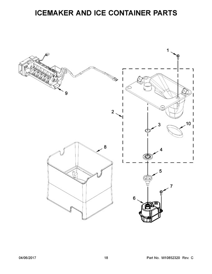 Diagram for WRF736SDAW14