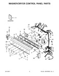 Diagram for 02 - Washer/dryer Control Panel Parts