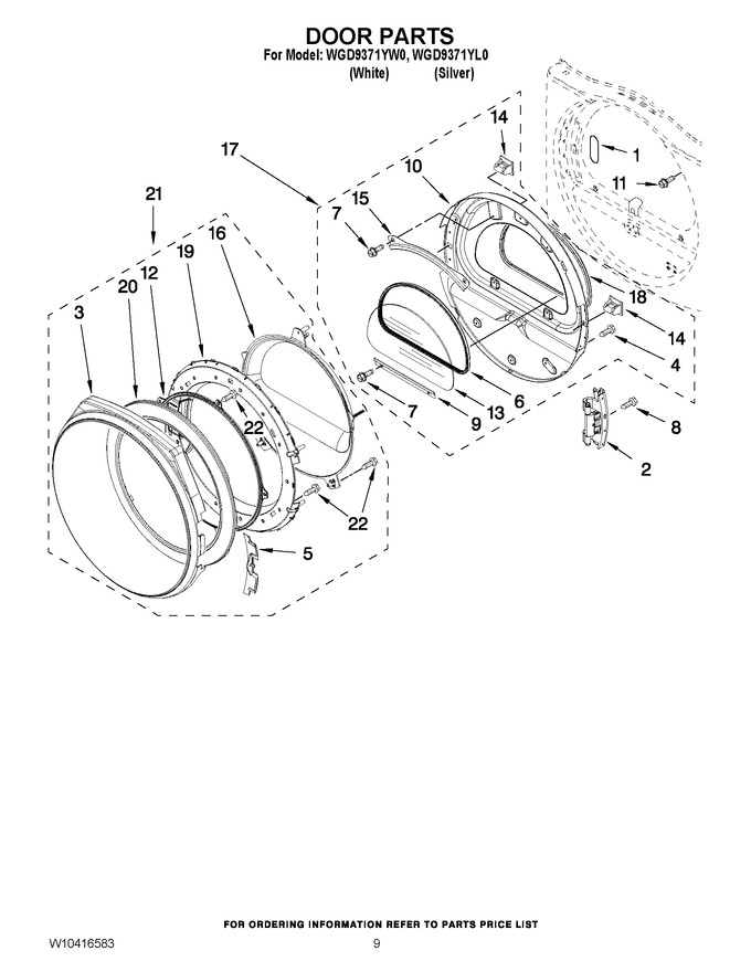 Diagram for WGD9371YL0