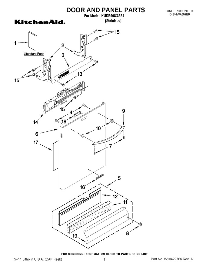 Diagram for KUDE60SXSS1