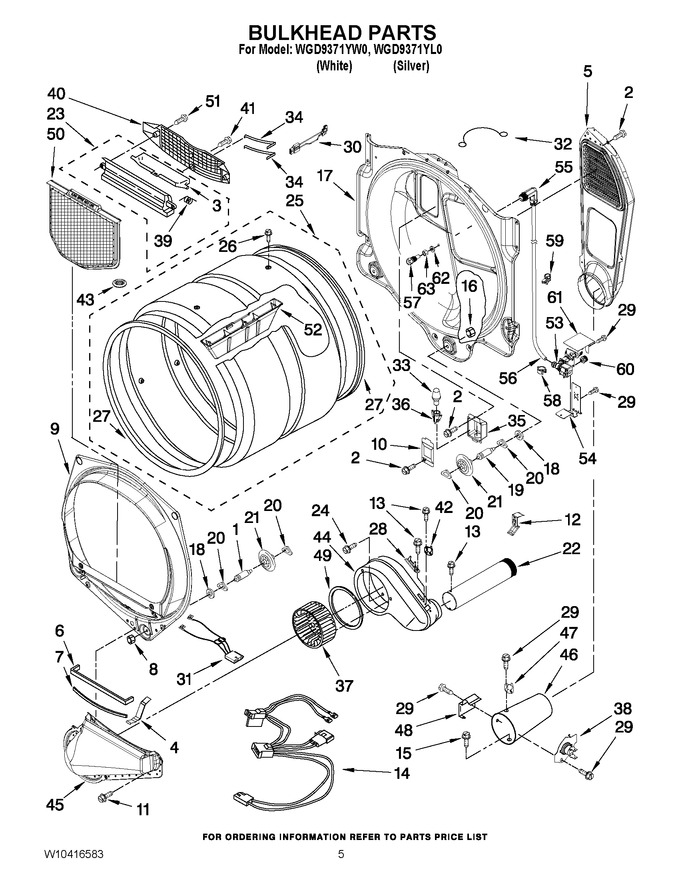 Diagram for WGD9371YW0