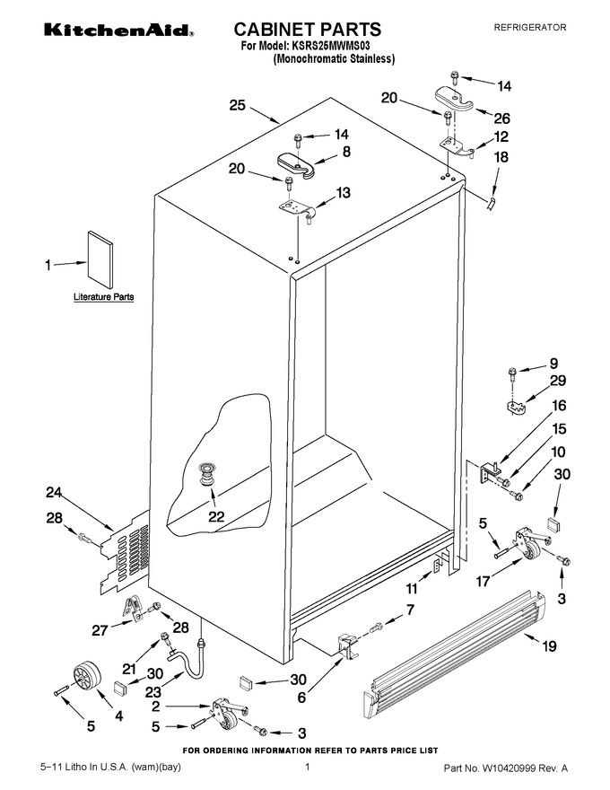 Diagram for KSRS25MWMS03