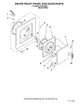 Diagram for 02 - Dryer Front Panel And Door Parts