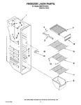 Diagram for 04 - Freezer Liner Parts