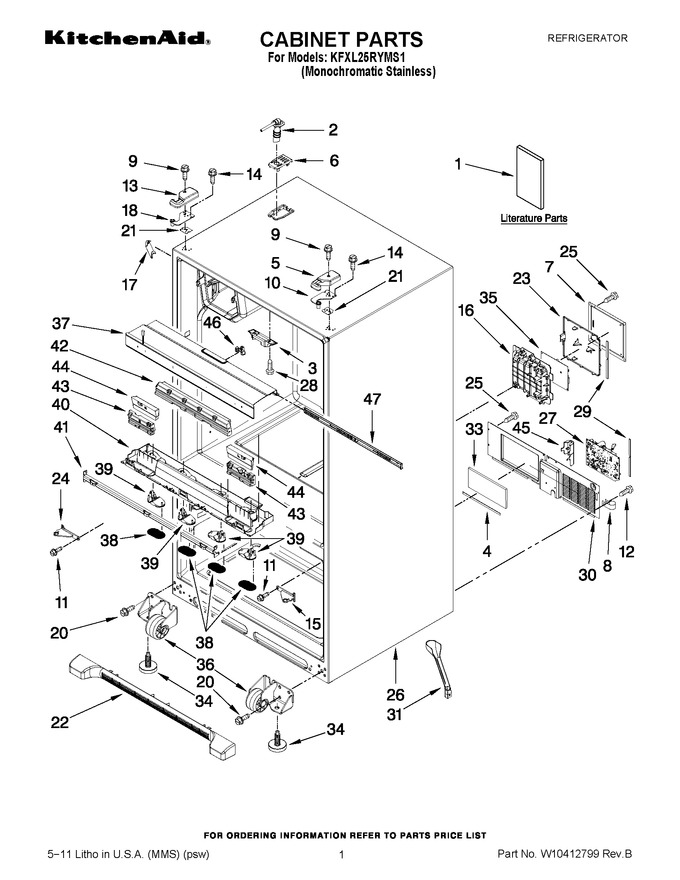 Diagram for KFXL25RYMS1