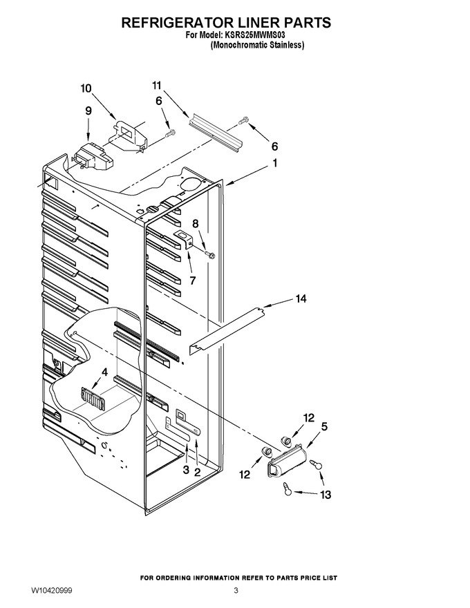 Diagram for KSRS25MWMS03