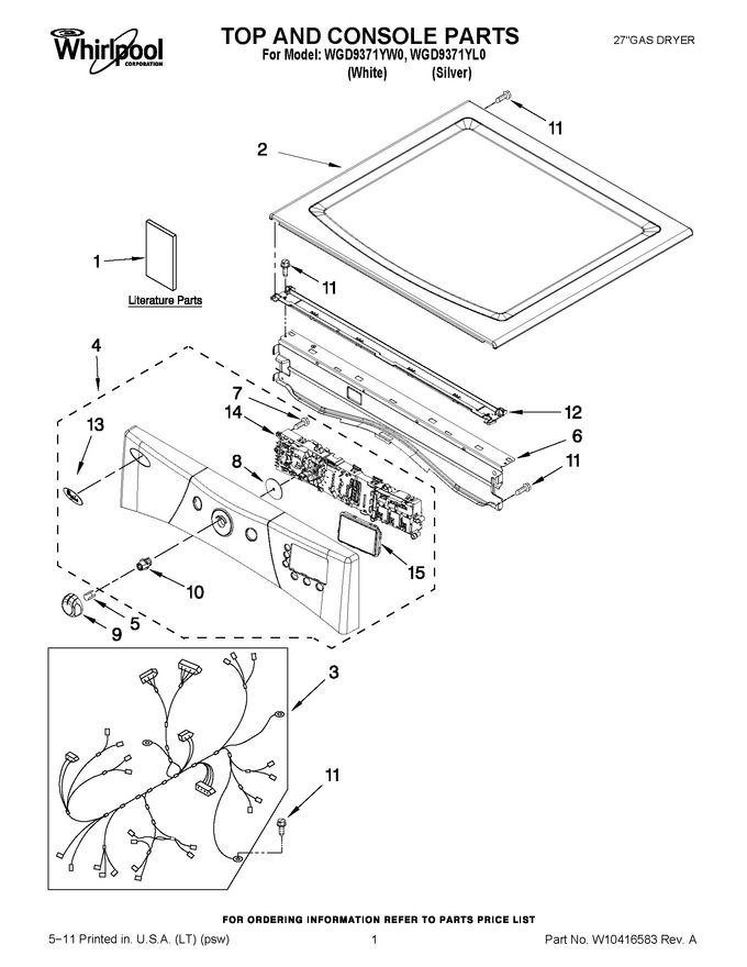 Diagram for WGD9371YW0