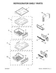 Diagram for 08 - Refrigerator Shelf Parts