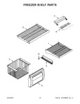 Diagram for 09 - Freezer Shelf Parts