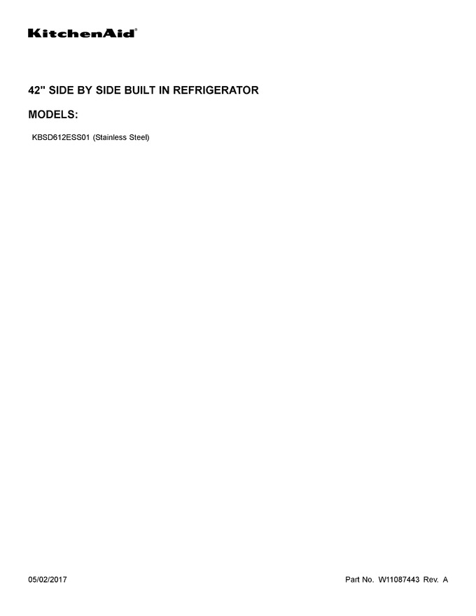 Diagram for KBSD612ESS01