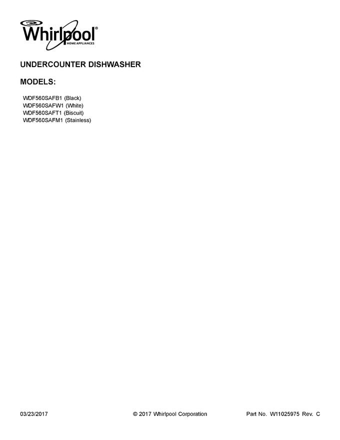 Diagram for WDF560SAFM1