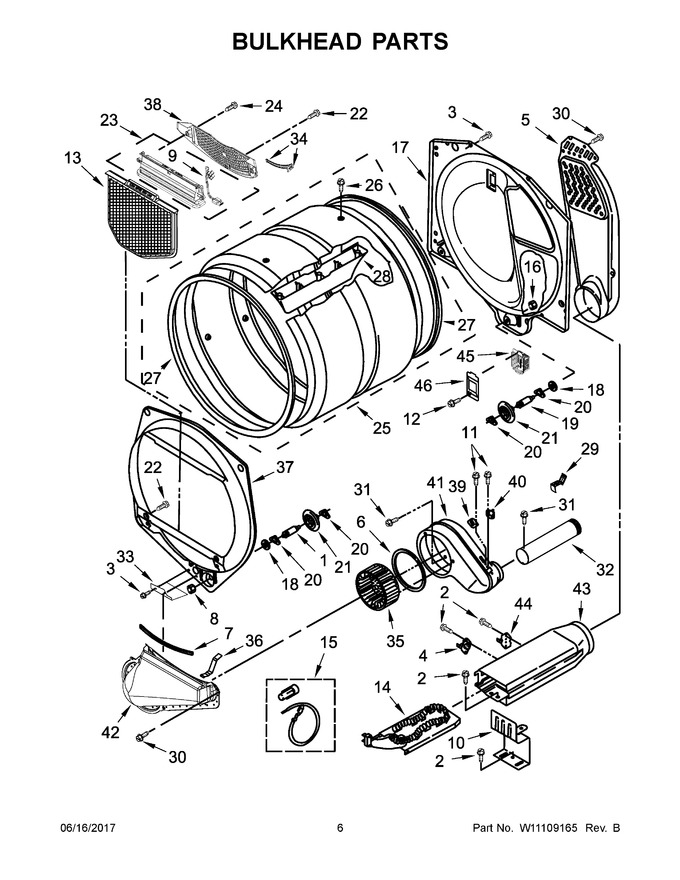 Diagram for 4GWED5500YW3