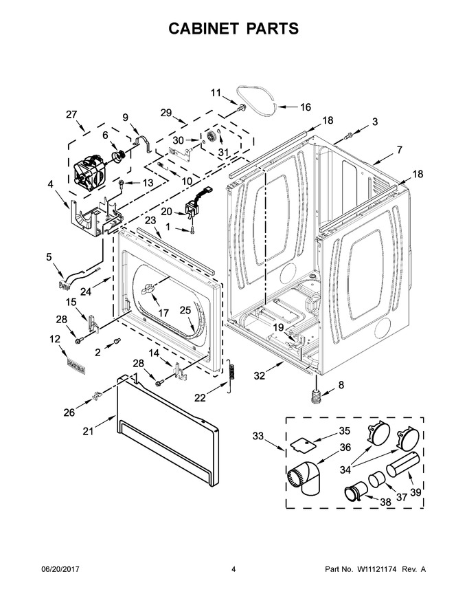 Diagram for WED7500GW0