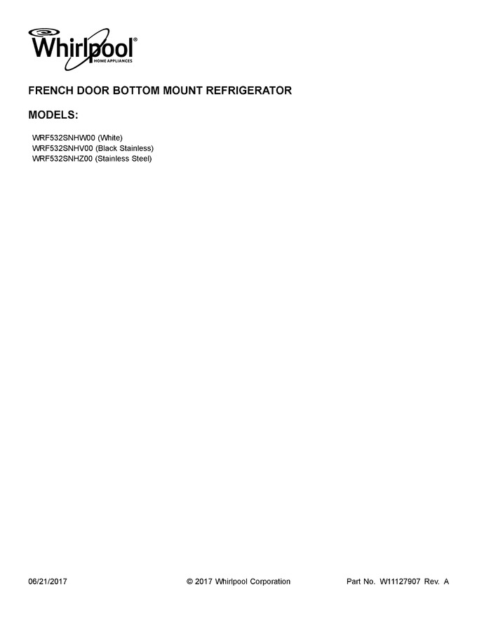 Diagram for WRF532SNHZ00